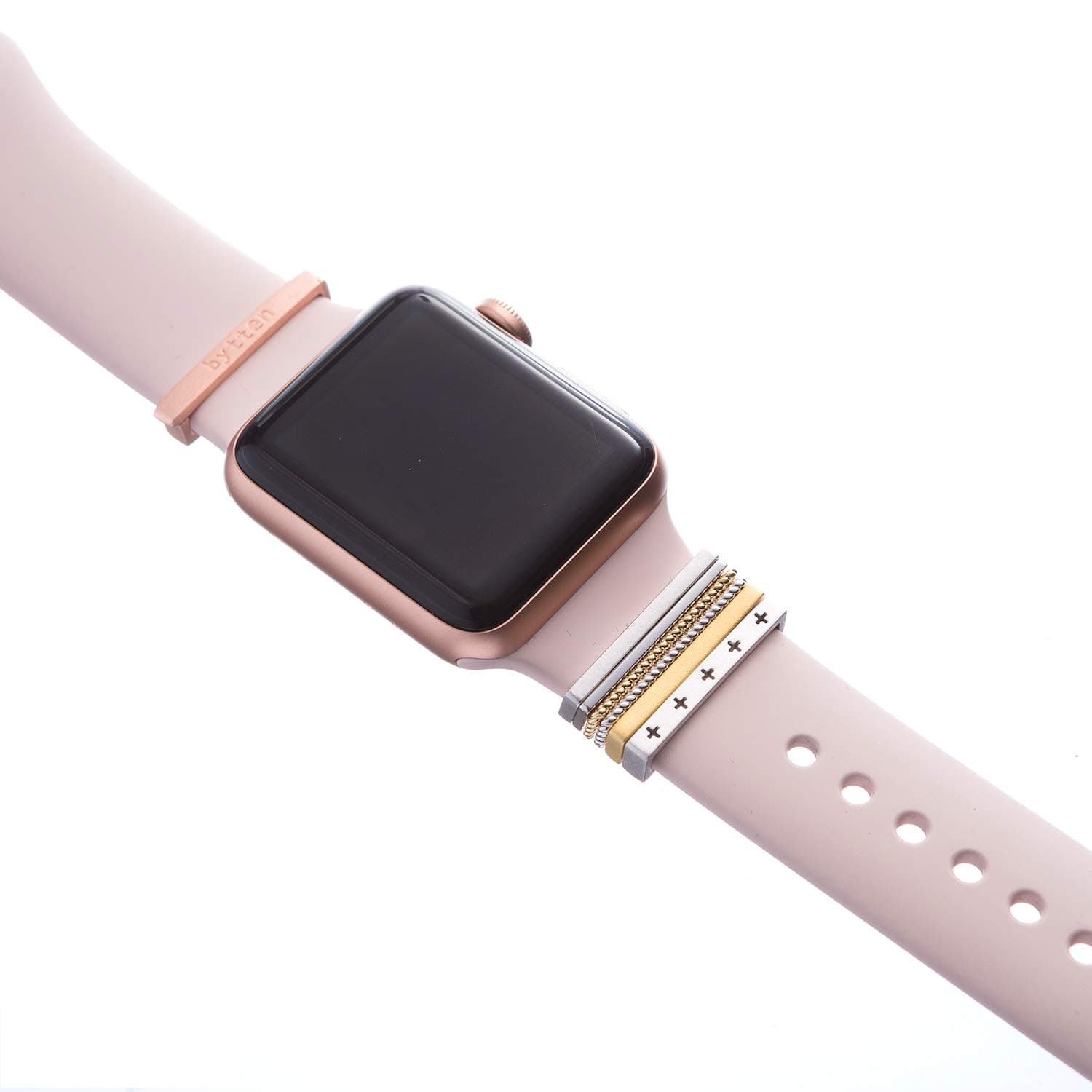 Bytten Classic Stack for Apple Watch + Rose Clasp - fits 38mm/40mm/42mm/44mm Sport Bands