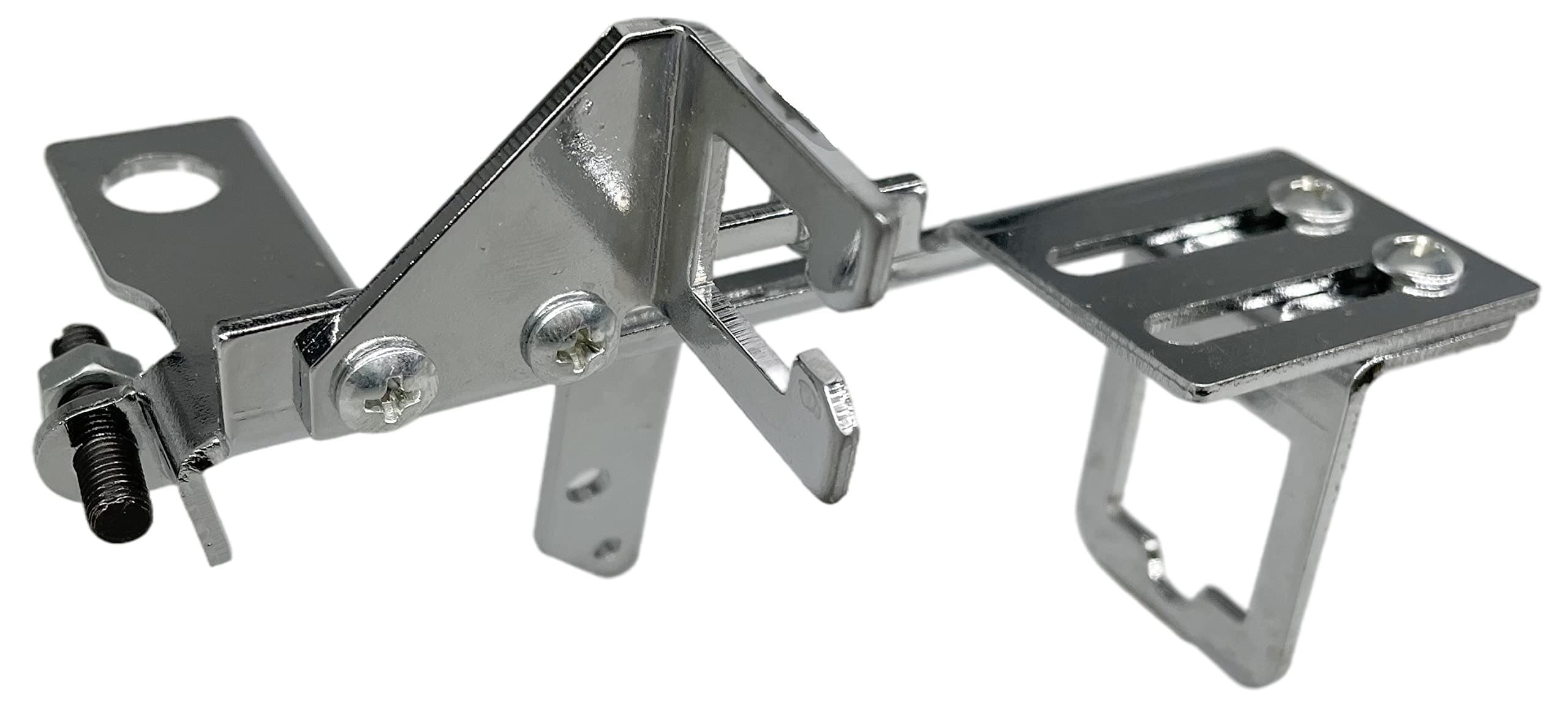 24283 Throttle and Kickdown Cable Bracket Kit,Adjustable,Chrome Steel Carburetor Linkage Bracket Fits for SBC BBC Holley