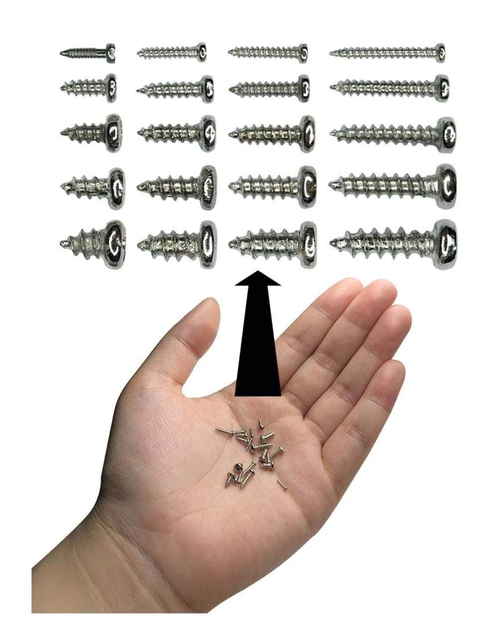 Self-Tapping Pointed Round Head Cross Mini Small Electronic Pointed Screw Small Nails-2.5 * 6 * Head Width 4-Hair 100