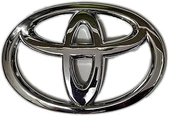 Front Grill Emblem Badge Compatible with Toyota SUV (Fits Fortuner 2009–2016 Models) – Chrome Finish – 17x12 cm – Generic Aftermarket Accessory