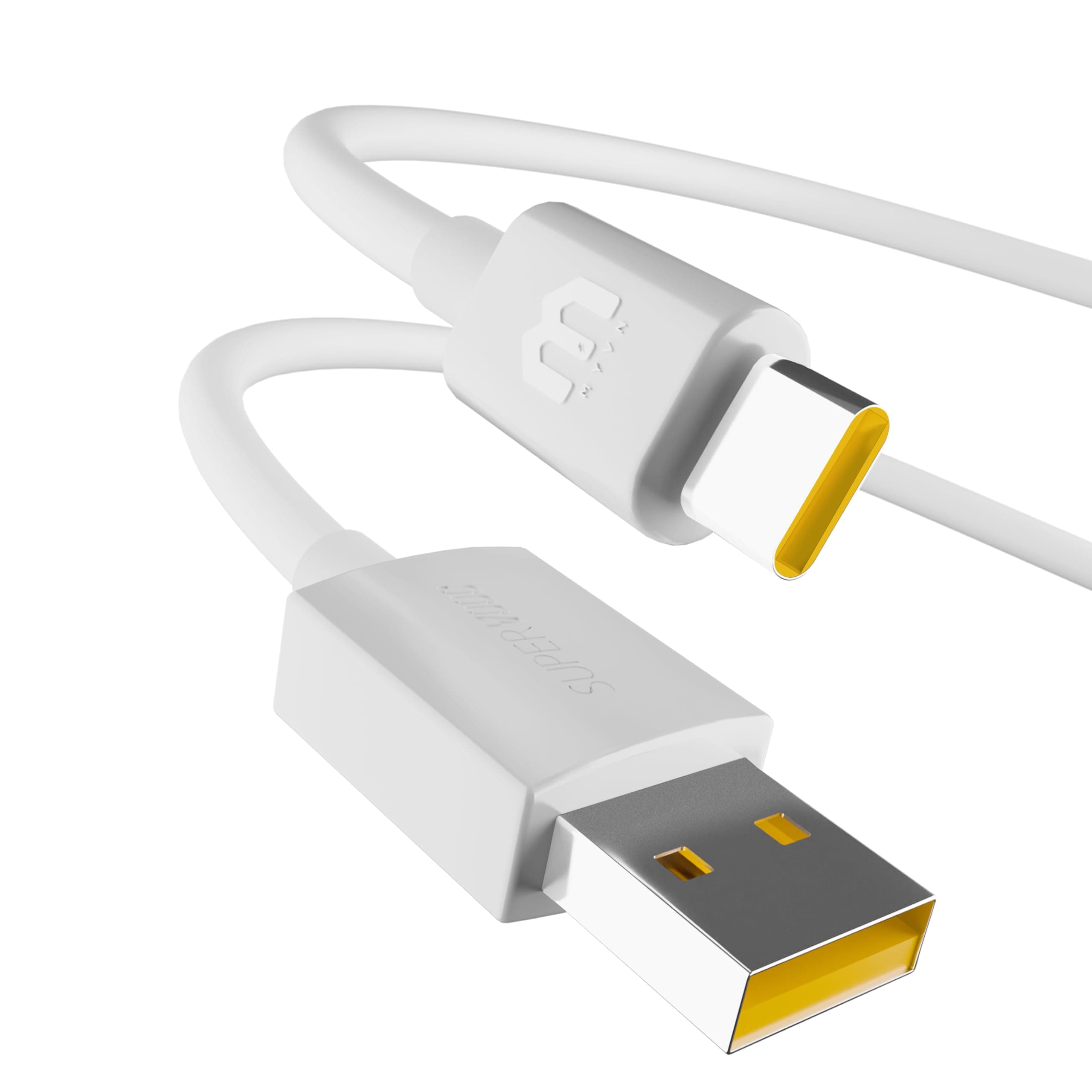 MYVN 65W Super Vooc Charge, Data Sync Fast charging Type-C Cable Compatible for Realme XT, Realme XT 730G, Realme X2, Realme C12, Realme 6 Pro, Realme Narzo 20A, Realme 7, Realme 7 Pro - white
