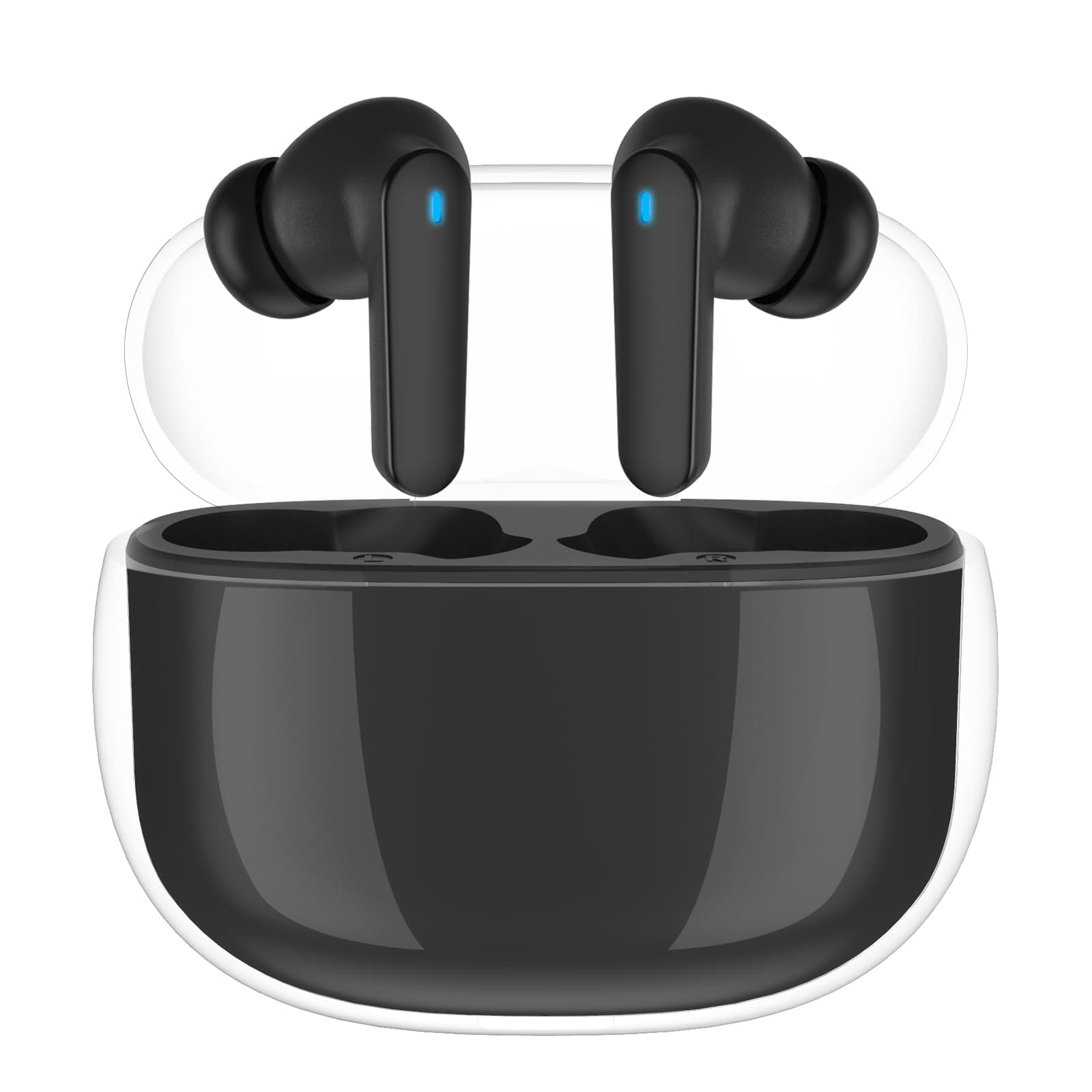 Wireless Earbuds with Immersive Sound True 5.0 Bluetooth in-Ear Headphones with 2000mAh Charging Case Easy-Pairing Stereo Calls/Touch Control/Built-in Microphones/IPX7 Sweatproof/Deep Bass for Sports