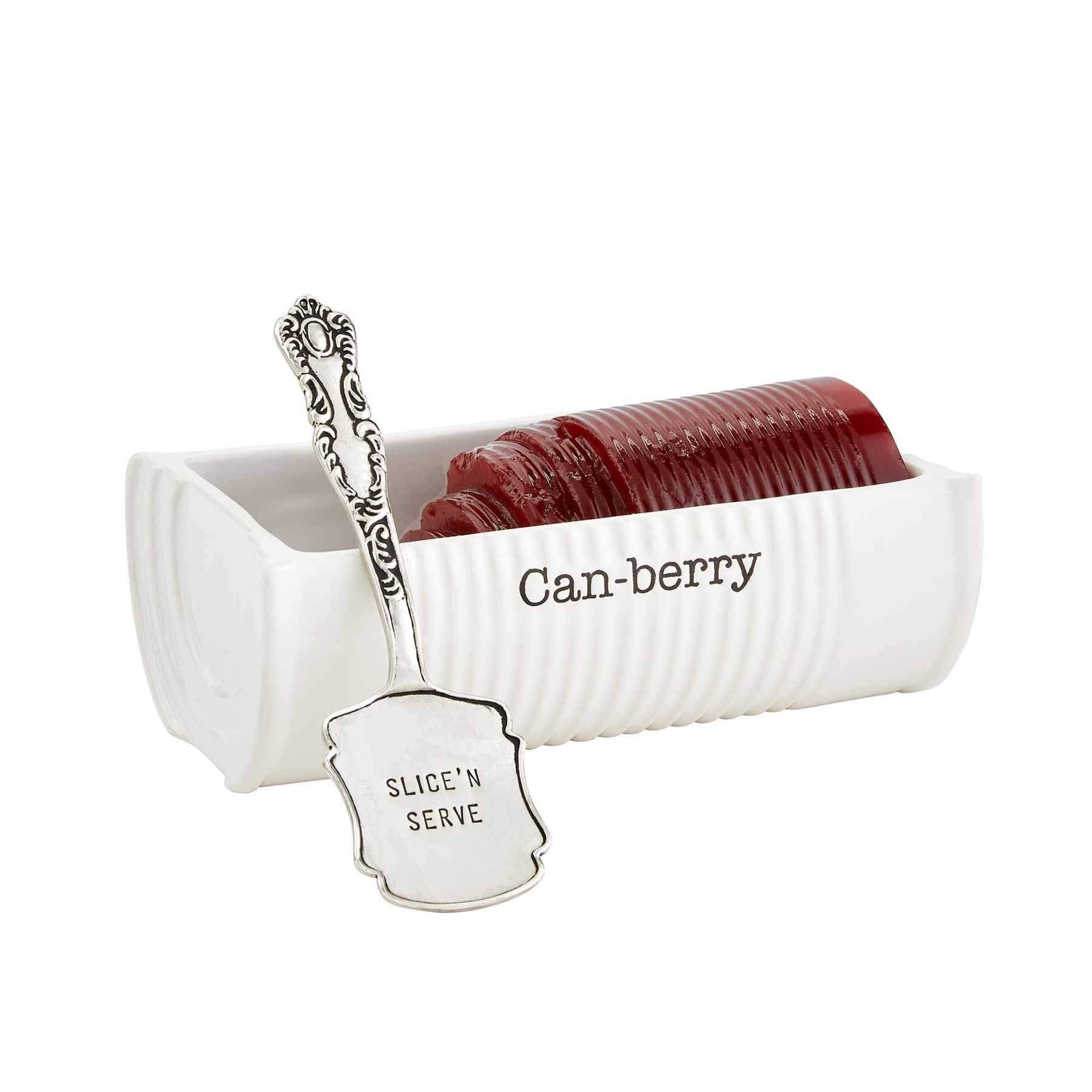 Can-Berry Ceramic Cranberry Serving Dish and Spatula Set