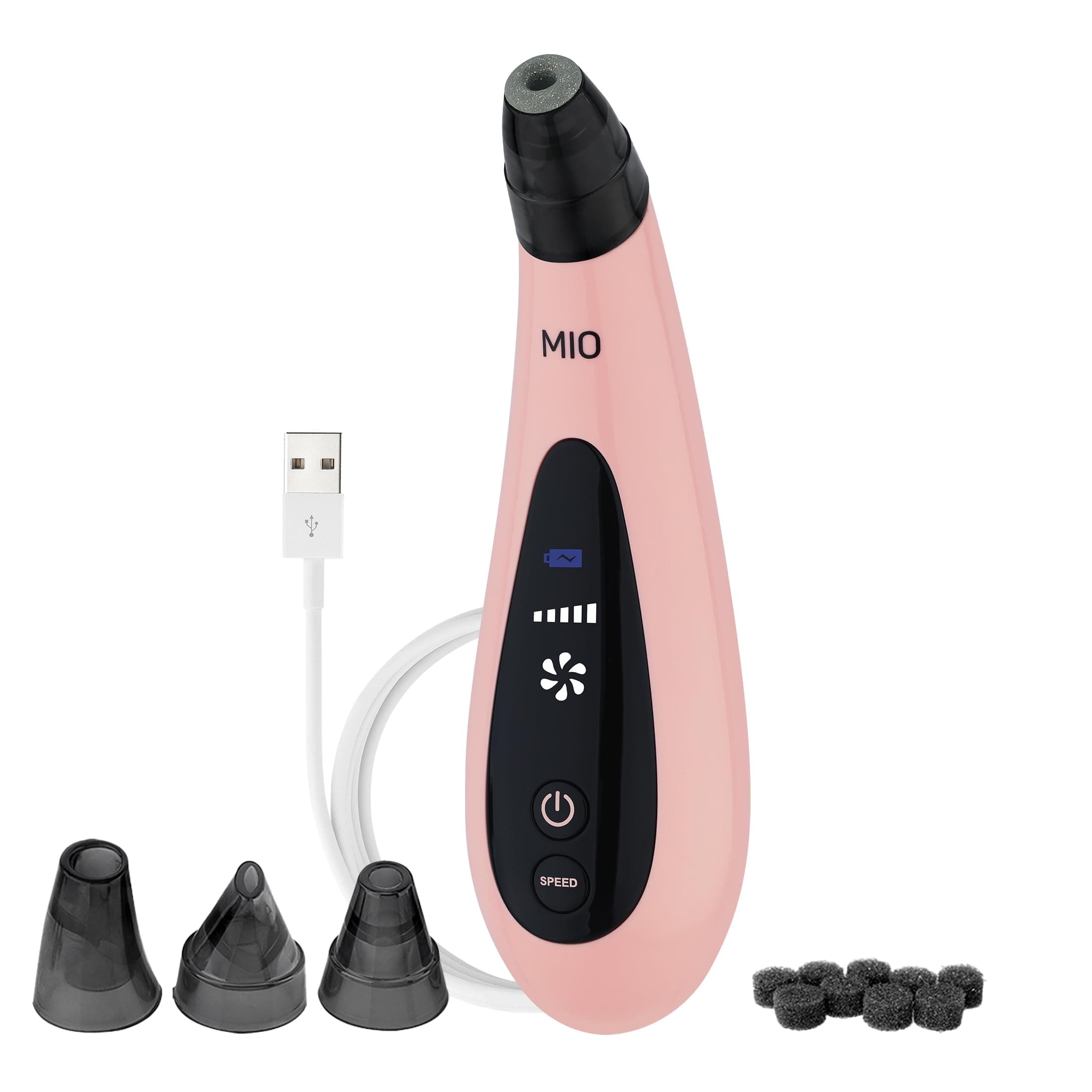 Spa Sciences MIO Diamond Microdermabrasion Blackhead Remover, Pore Suction Tool–Rechargeable-Dermatologist Recommended Skin Resurfacing System for Anti-Aging-Exfoliator for Acne Scars/Wrinkles