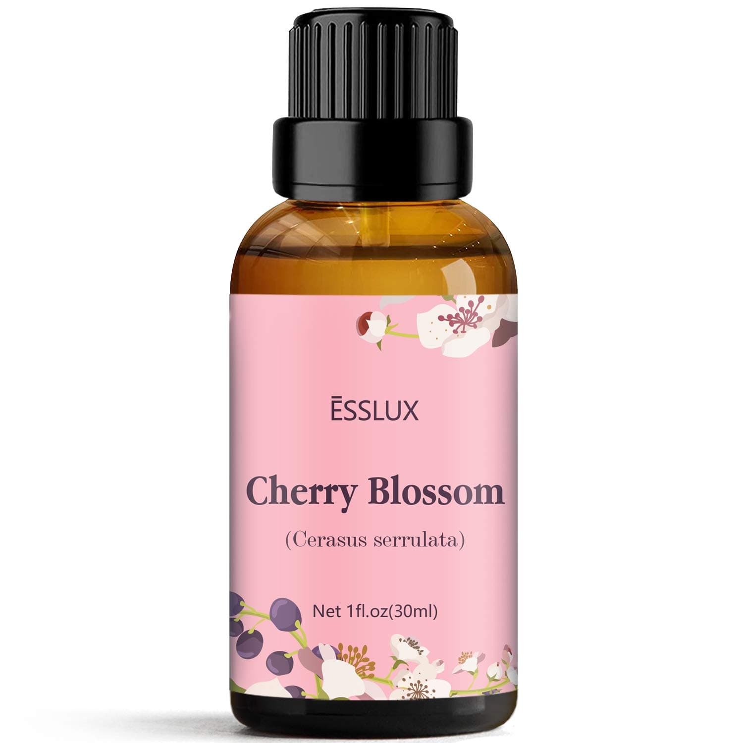ESSLUX Cherry Blossom Essential Oil, ESSLUX Aromatherapy Oils for Diffuser, Massage, Soap, Candle Making, Perfume, 30 ml