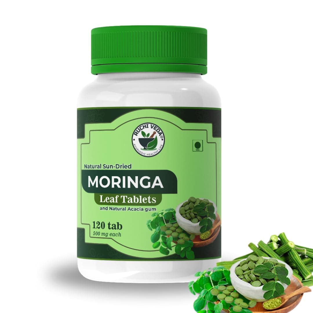 Moringa Leaf Tablets - Nature's Nutrient Powerhouses (120 Tablets)
