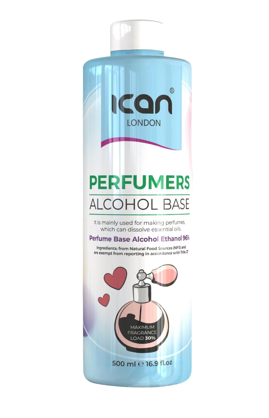 ican London Perfumers Alcohol Base DIY Perfume Base Make your own Perfume 500ml