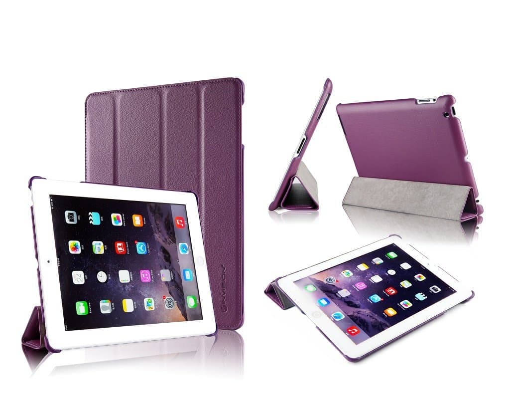 Invision® iPad 2 iPad 3 & iPad 4 Smart Case Cover, Superior Design Features, Magnetic Auto Wake/Sleep Function, Quality PU Leather, Recommended by"Which?" Magazine (iPad 2 3 4 Purple)