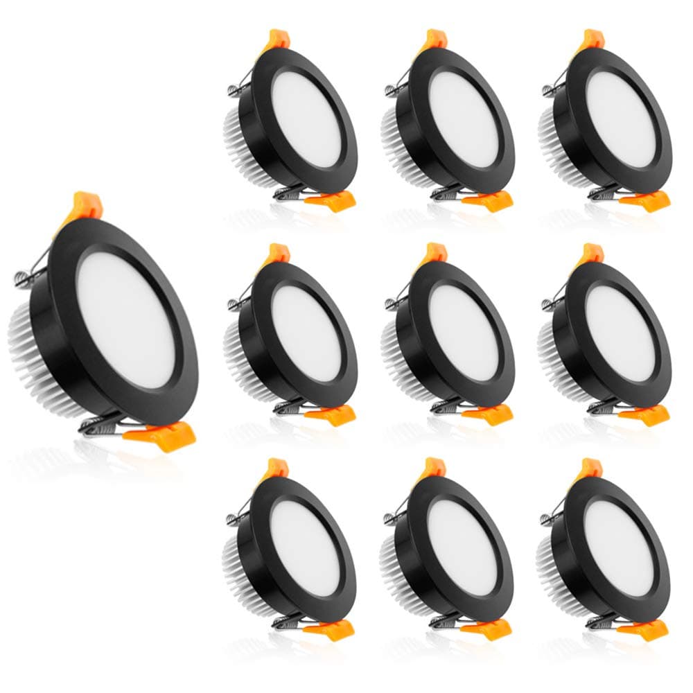 2 Inch LED Recessed Lighting, Dimmable Downlight 3W(35W Halogen Equivalent), CRI80, 4000K Natural White Ceiling Light with LED Driver(10 Pack)