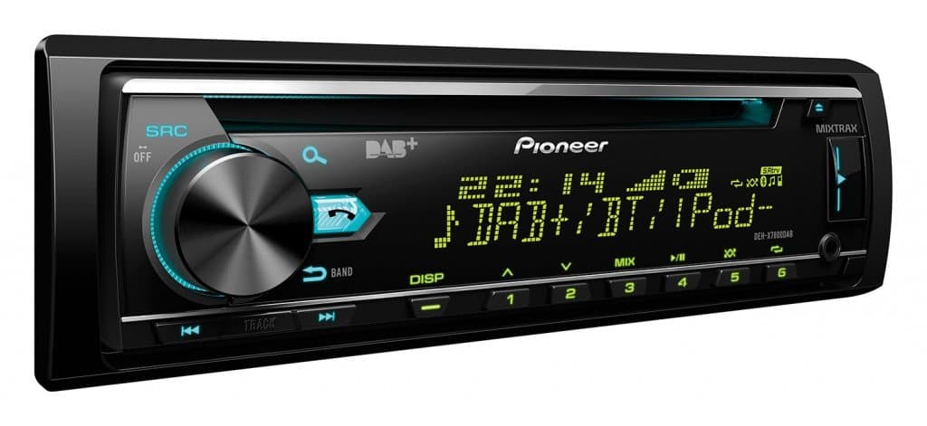 DEH-X7800DAB Next generation CD Tuner with Bluetooth, USB, DAB/DAB+ and Spotify. Connects to Apple iOS & Android devices.