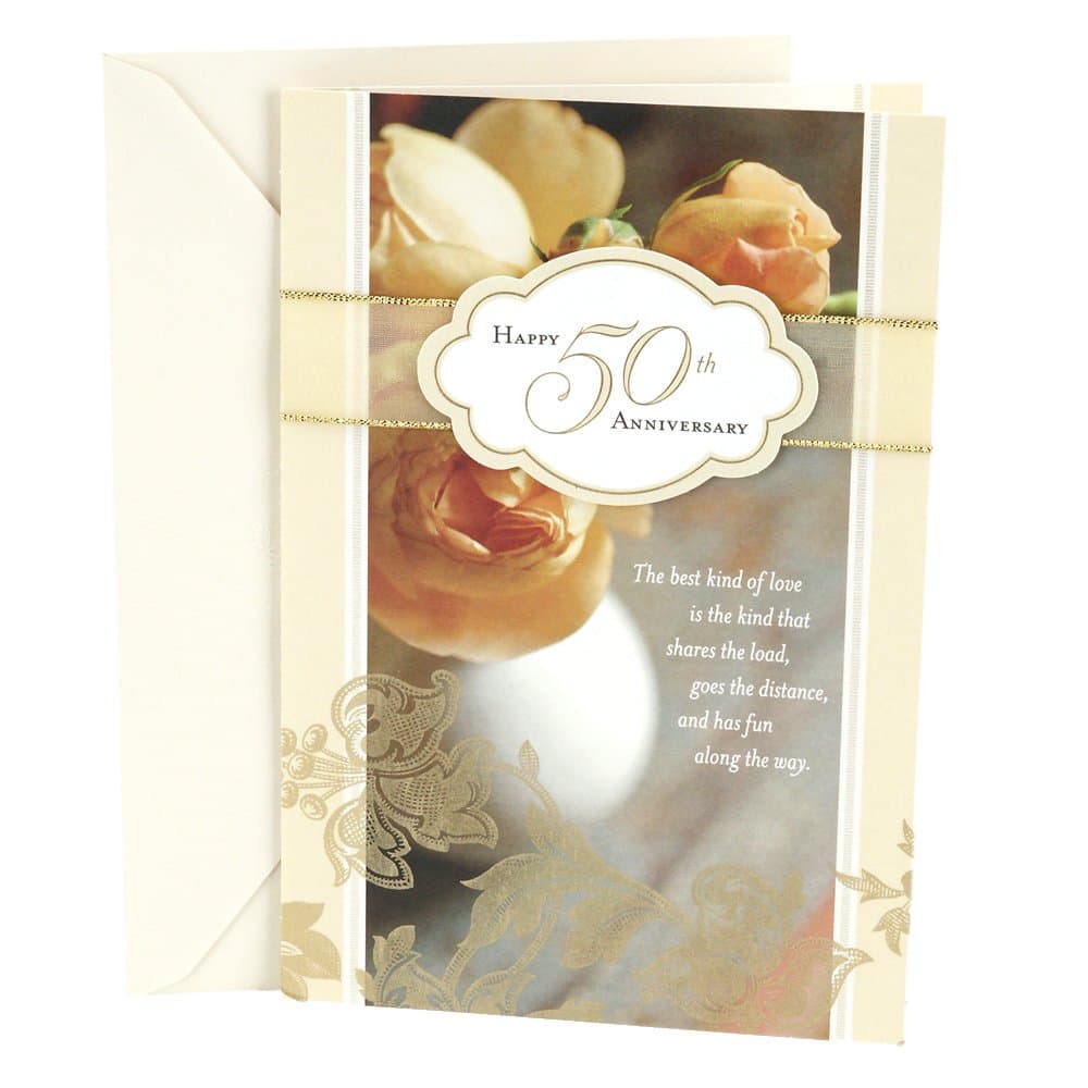 Hallmark50th Anniversary Card (Roses)