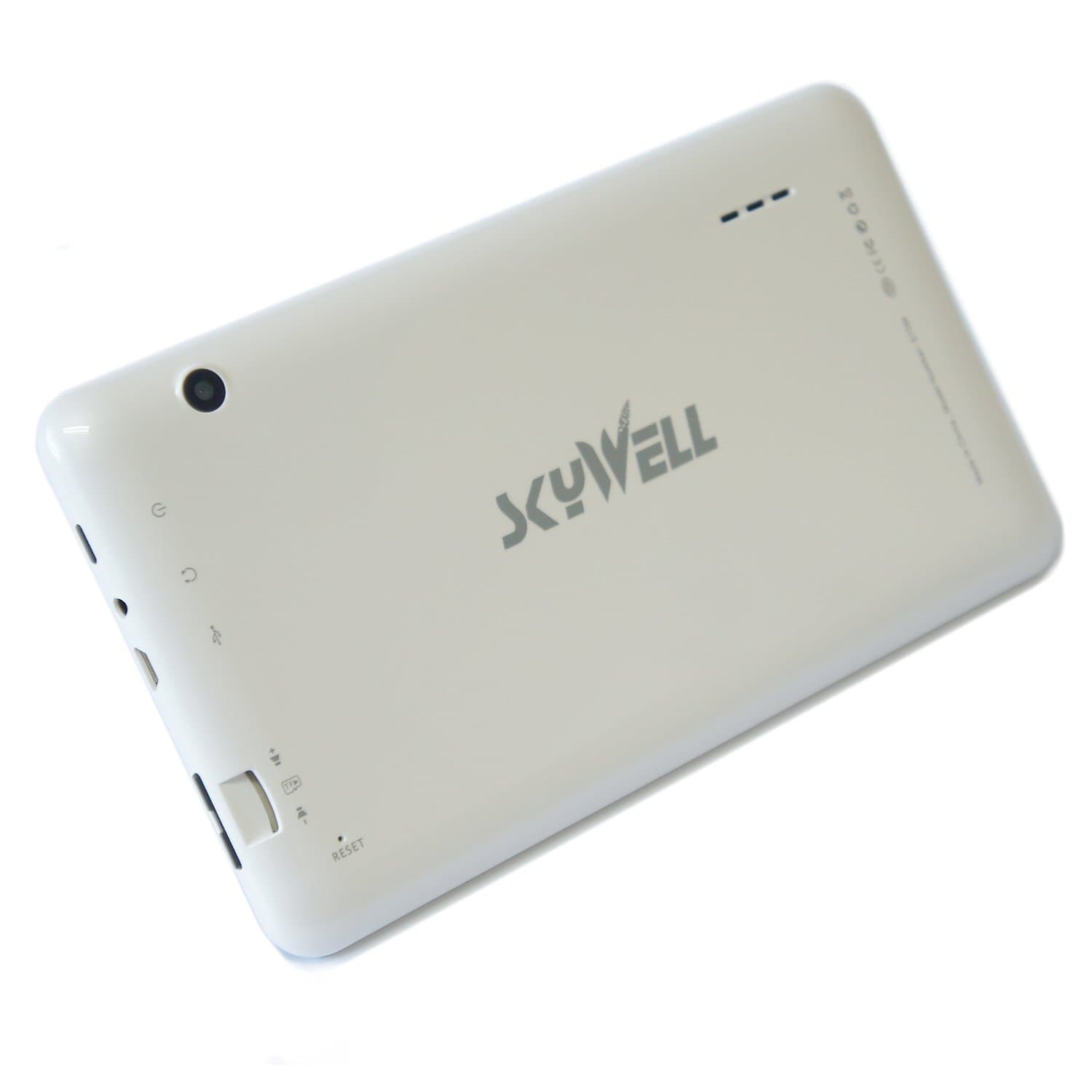 7 inch Tablet pc Android 4.4 KitKat Dual Core 1Ghz Rockchip RK3026 ARMv7 Dual Camera Google Play Store 8GB Storage 1024x600 ARM Mali-400 MP2 GPU White