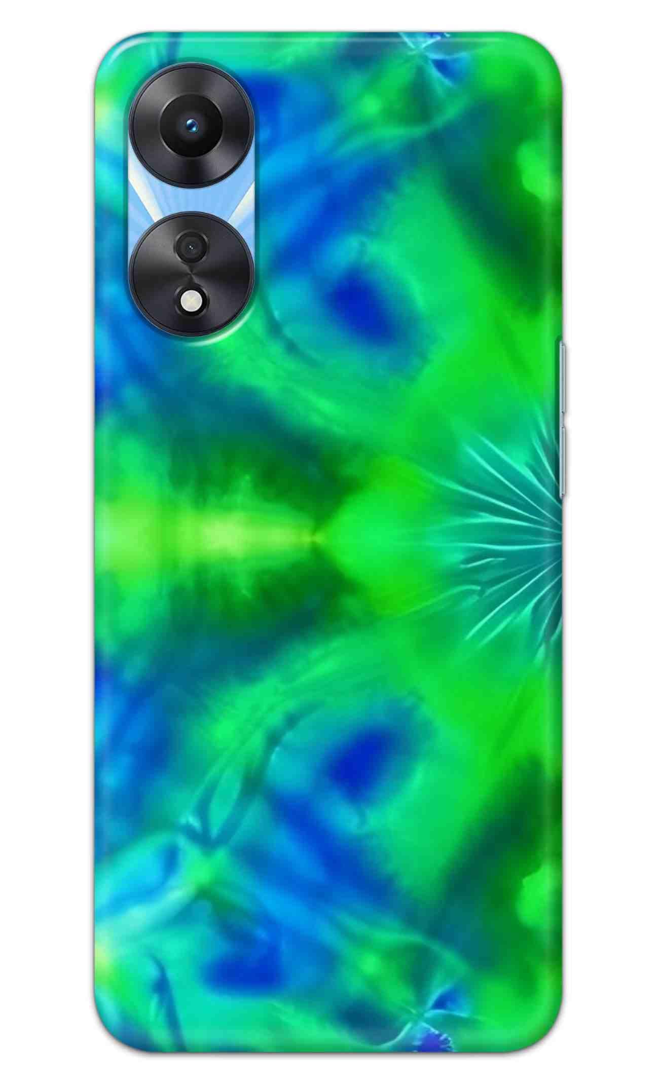 NDCOM for Oppo A78 4G Back Cover Hard Case Tangled Tones Abstract Tie-Dye Printed