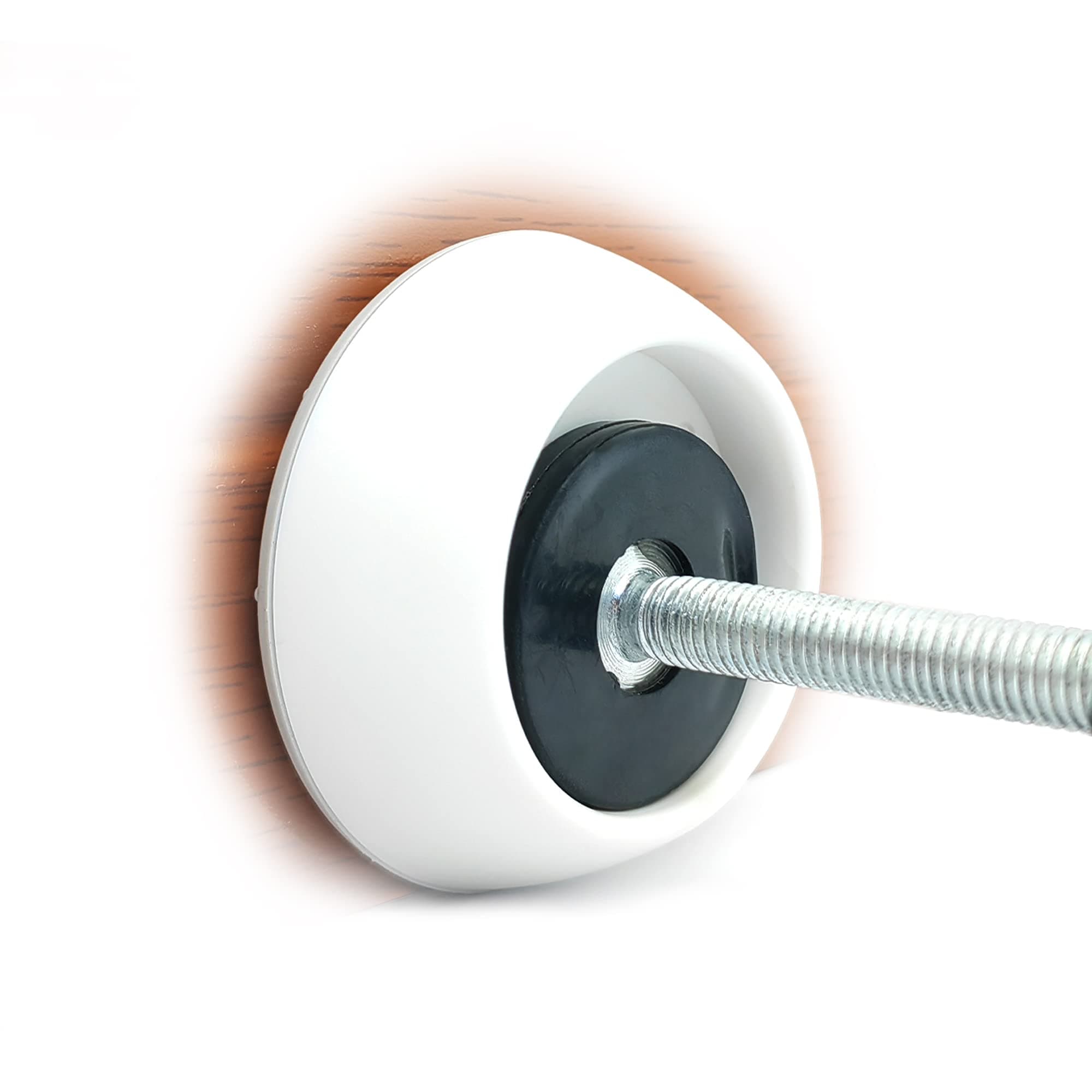 Baby Gate Wall Protector - Protect Walls from Pressure Mounted Pet Dog Gates, 4 Pack White