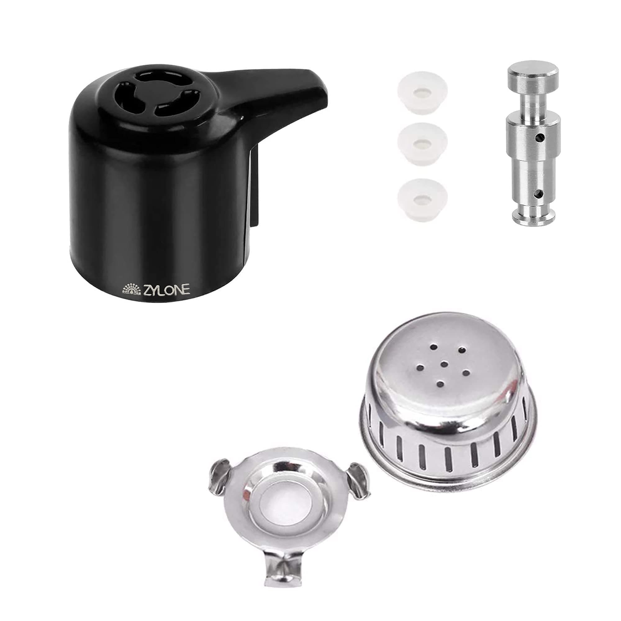 Steam Release Handle,Original Float Valve Replacement Parts with 3 Silicone Caps for Instant Pot Duo 3, 5, 6 and 8 Quart,Duo Plus 3, 6 QT