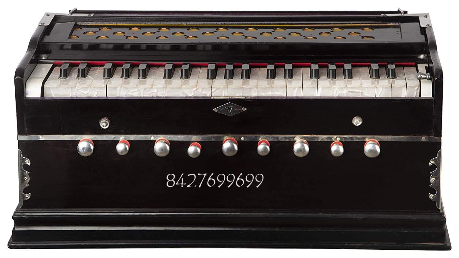 Best Harmonium 9 Stopper, 7 Bellow, 42 Key, Two Reed(Bass-Male),3 1/2 Octave,Kapler, Harmonium With Free Bag (9 Stopper)