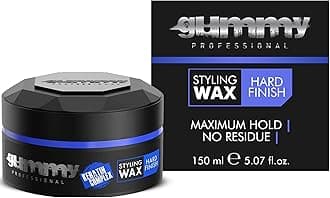 Professional Hard Finish Hair Wax - Maximum Hold Styling Wax - Transparent Water-Based Non-Greasy Formula - Leaves No Residue, Washes Out Easily - Watermelon Scent - 5.07 Fl Oz Single Pack
