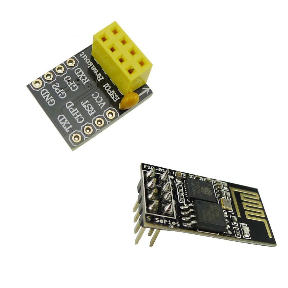 Aihasd ESP8266 ESP-01S Serial Wifi Wireless Transceiver Module with Breakout Board Breadboard Adapter PCB