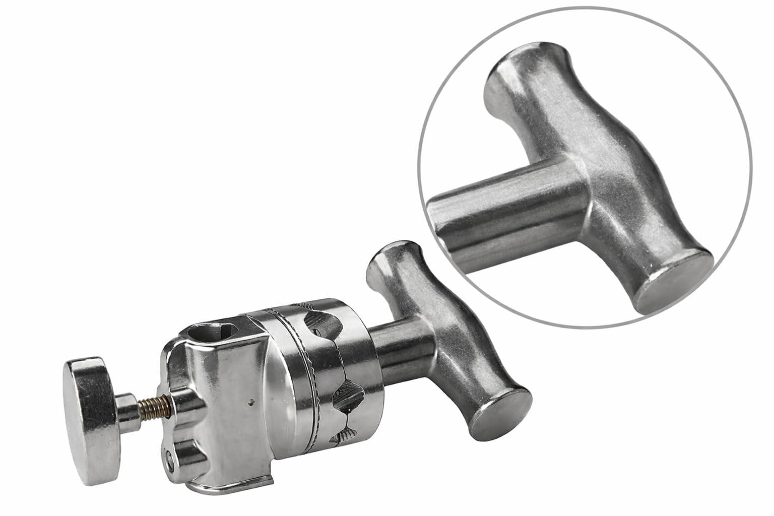 Kupo 2-1/2in Grip Head with Big Handle - Silver (KG203012)