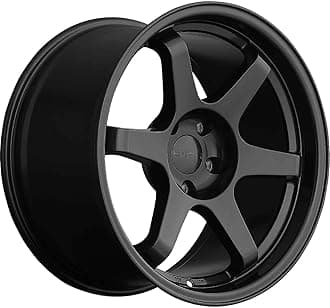 Model SIX-1 18 Inch TE37 Style Wheels Carbon Gray - 18X8.5 / Bolt Pattern, 5-112 - 35mm Offset, 73.1 Bore