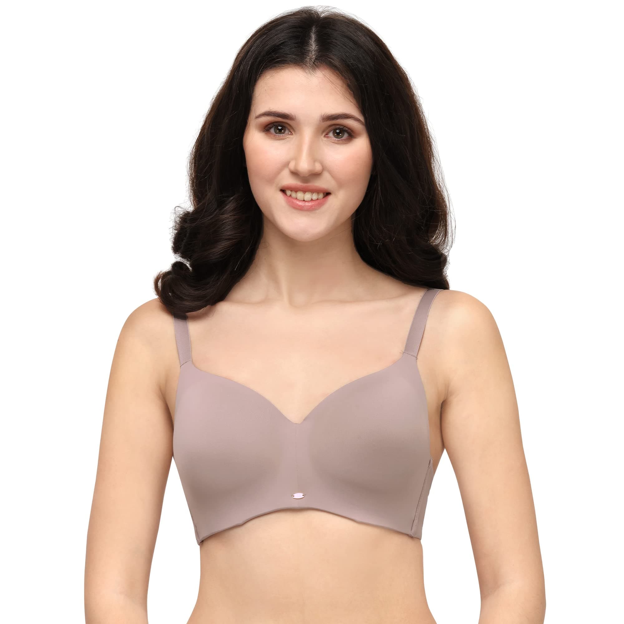 SOIEWomen's Full Coverage Padded Non-Wired Ultra Soft Seamless Bra