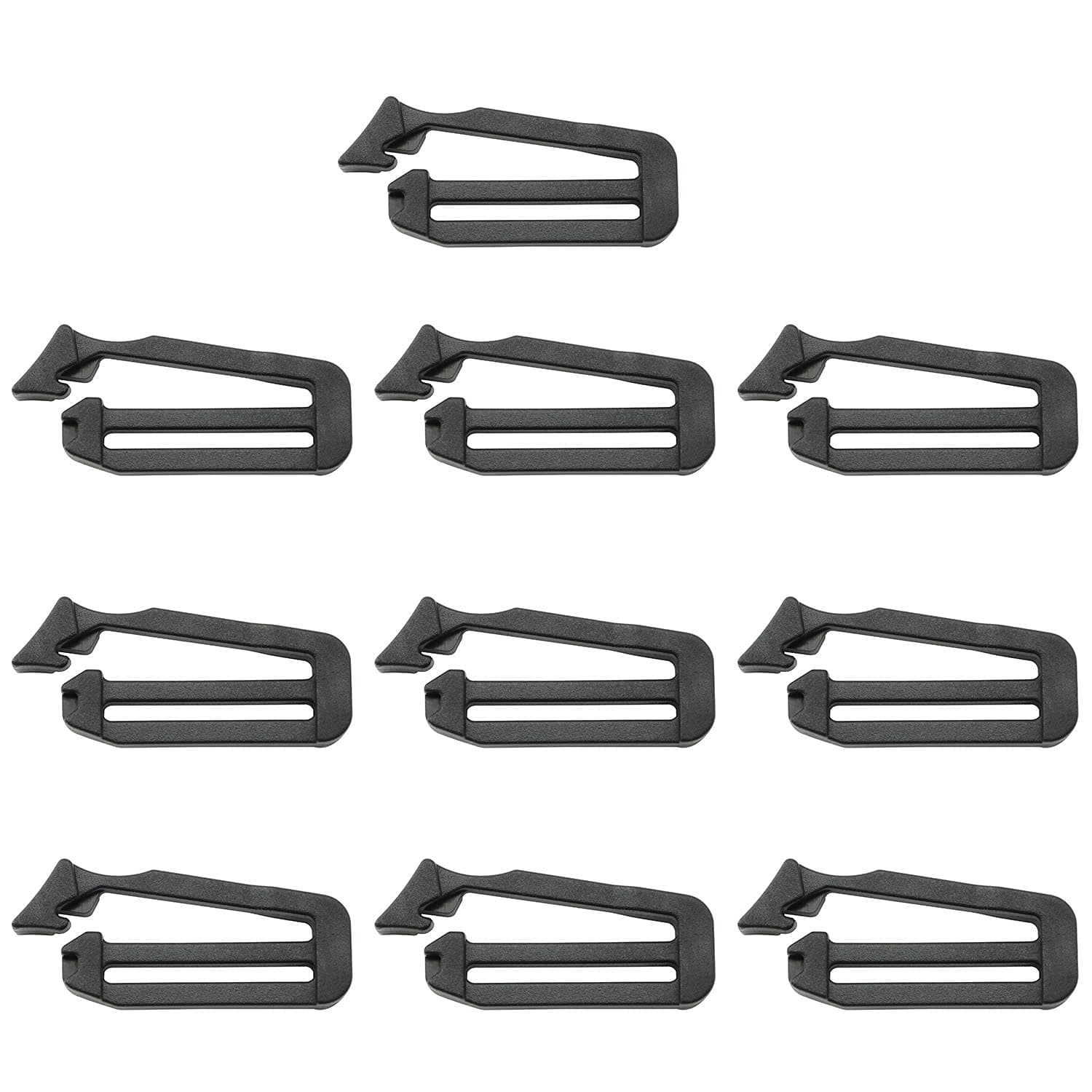 Webbing Connecting Clip 10PCS 1 Inch/25mm Molle Webbing Connecting Clips Strap Buckle Backpack Clip Unilateral