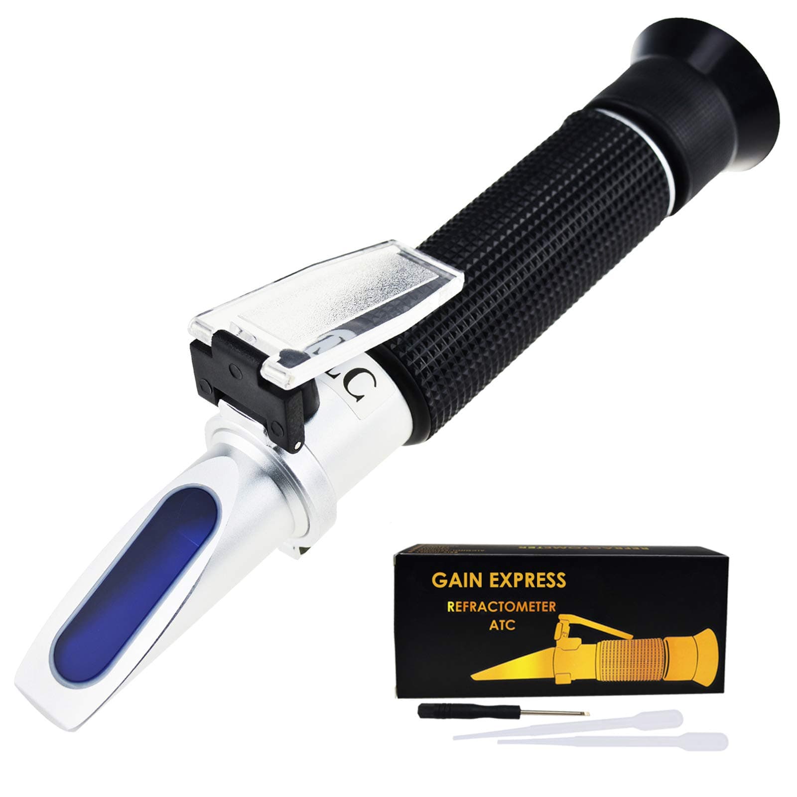 0-10% Brix Refractometer with ATC Low-Concentrated Sugar Content Solutions Accuracy 0.1% Maple Sap Cutting Liquid CNC Maple Syrup Makers Tea