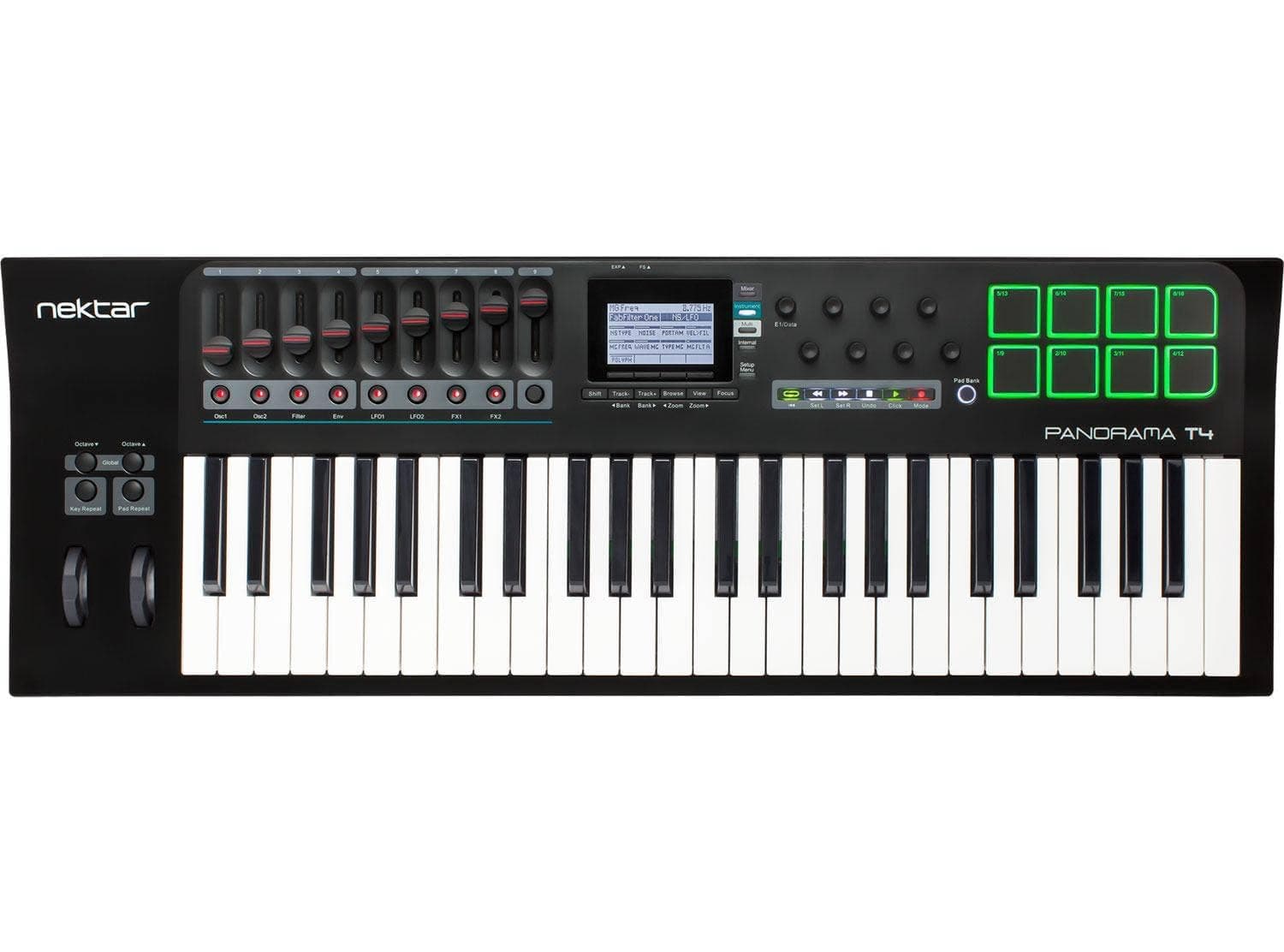 Panorama T4 USB MIDI Keyboard Controller with Nektar DAW Integration and Nektarine PlugIn Instrument Control