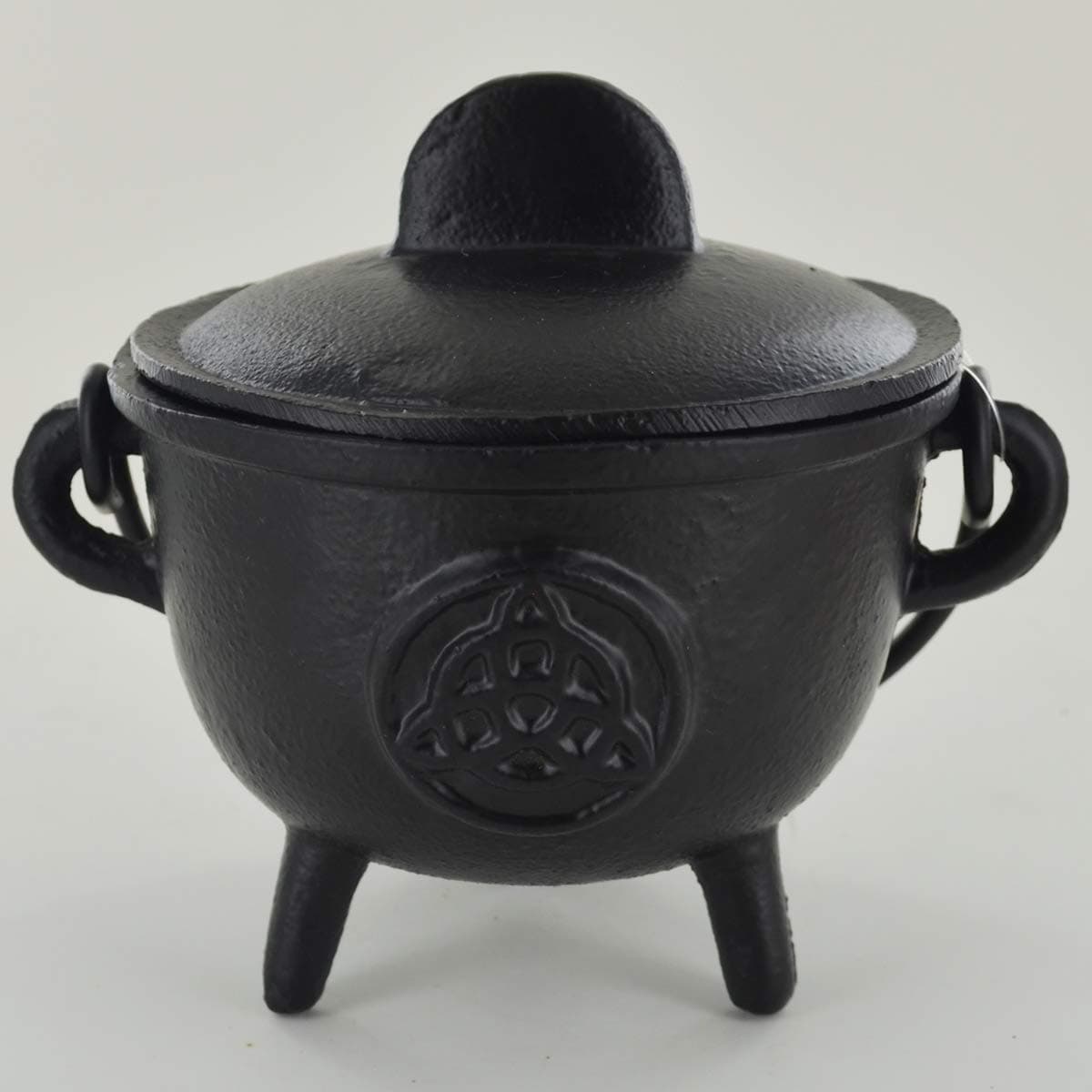 Cast Iron Cauldron Triquetra Medium Witch & Magic Accessory for Wicca Potions Neopaganism Gift