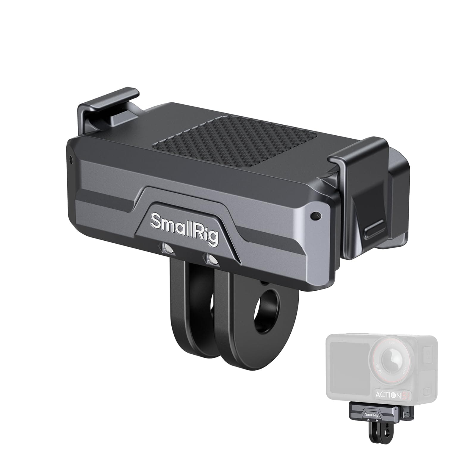 SMALLRIG Magnetic Adapter Mount for DJI Action 4 / Action 3 / Action 2, with Adapter Connection and 1/4” Thread for Osmo Action 3 / Action 2, for Tripod, Selfie, Vlogging, YouTube - 3662