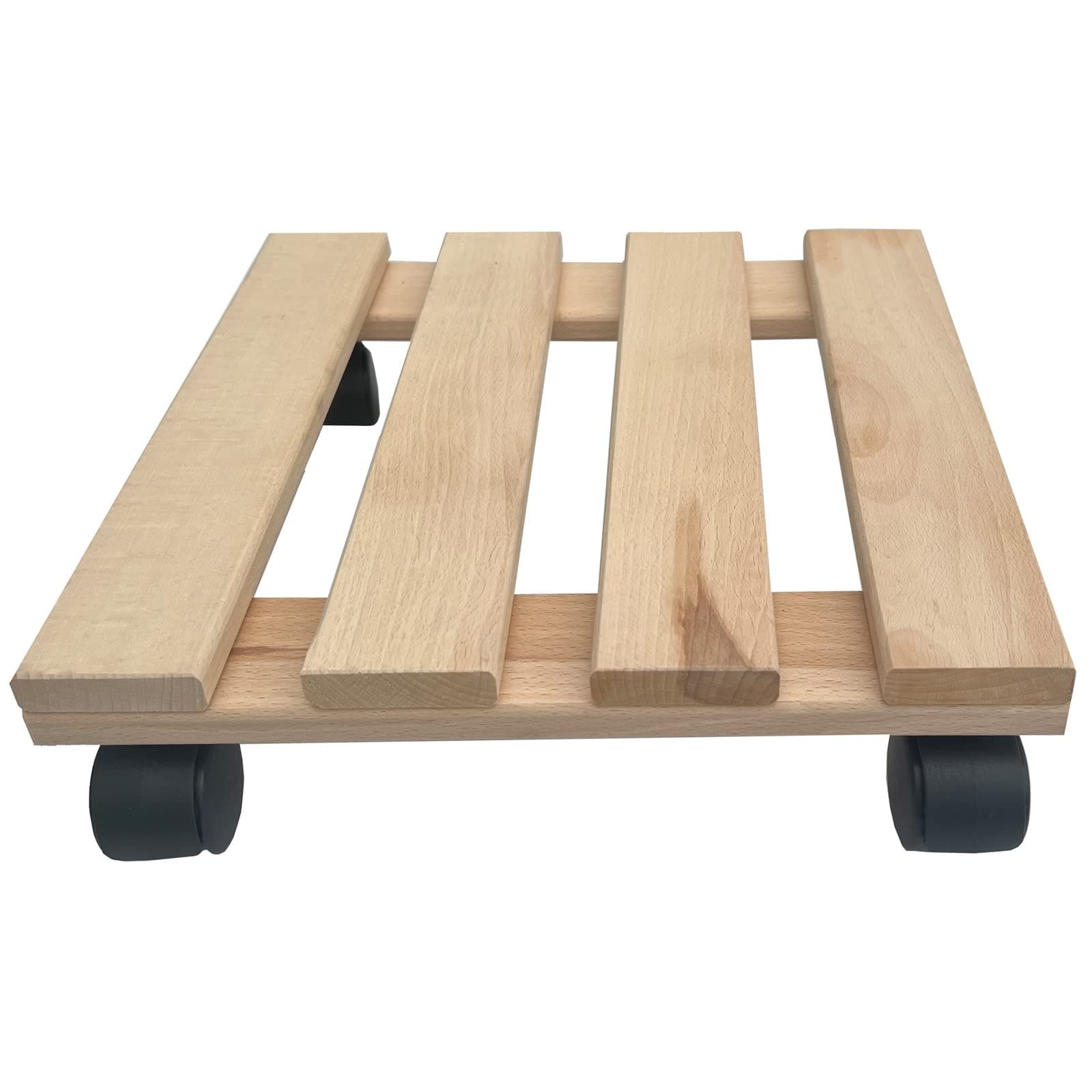Solid Wooden Plant Trolley Square 30 x 30 cm Up To 120 kg