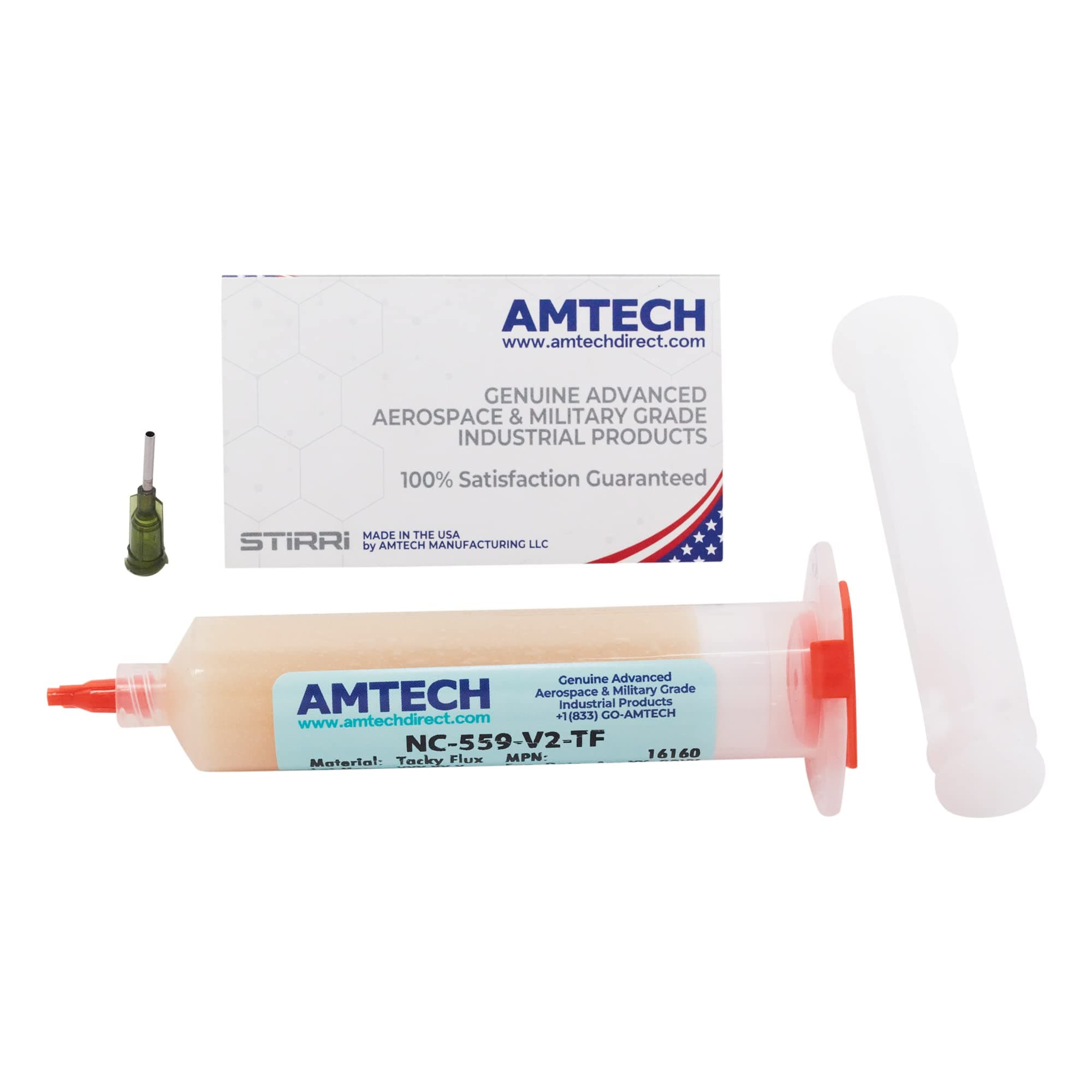 Compatible with AMTECH NC-559-V2-TF no-clean tacky solder flux (ROL0) 30cc kit USA 16160K