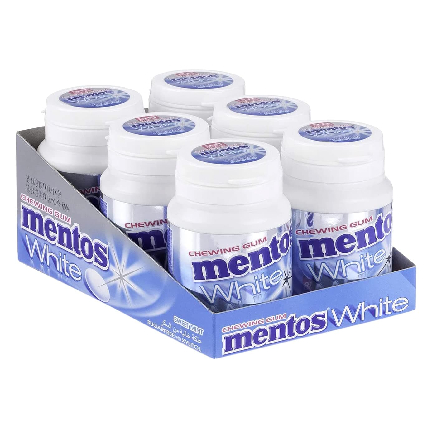 Mentos White Chewing Gum Sweet Mint