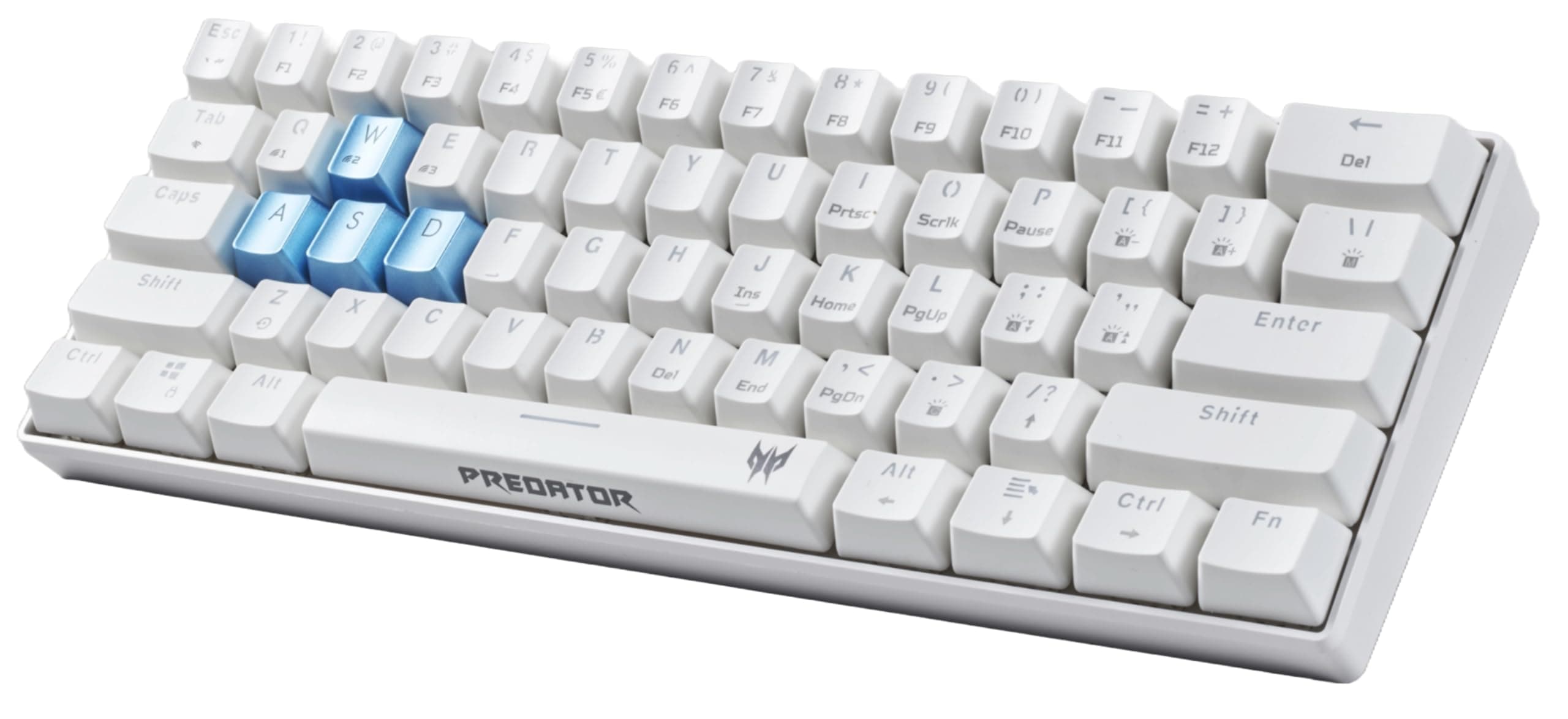 Predator Aethon 330 Gaming Keyboard | Space-Saving 61-Key Design | 100% Anti-Ghosting with N-Key Rollover| Kailh Blue Switches| Personalized RGB Lighting | Dual Mode - Wired & Bluetooth