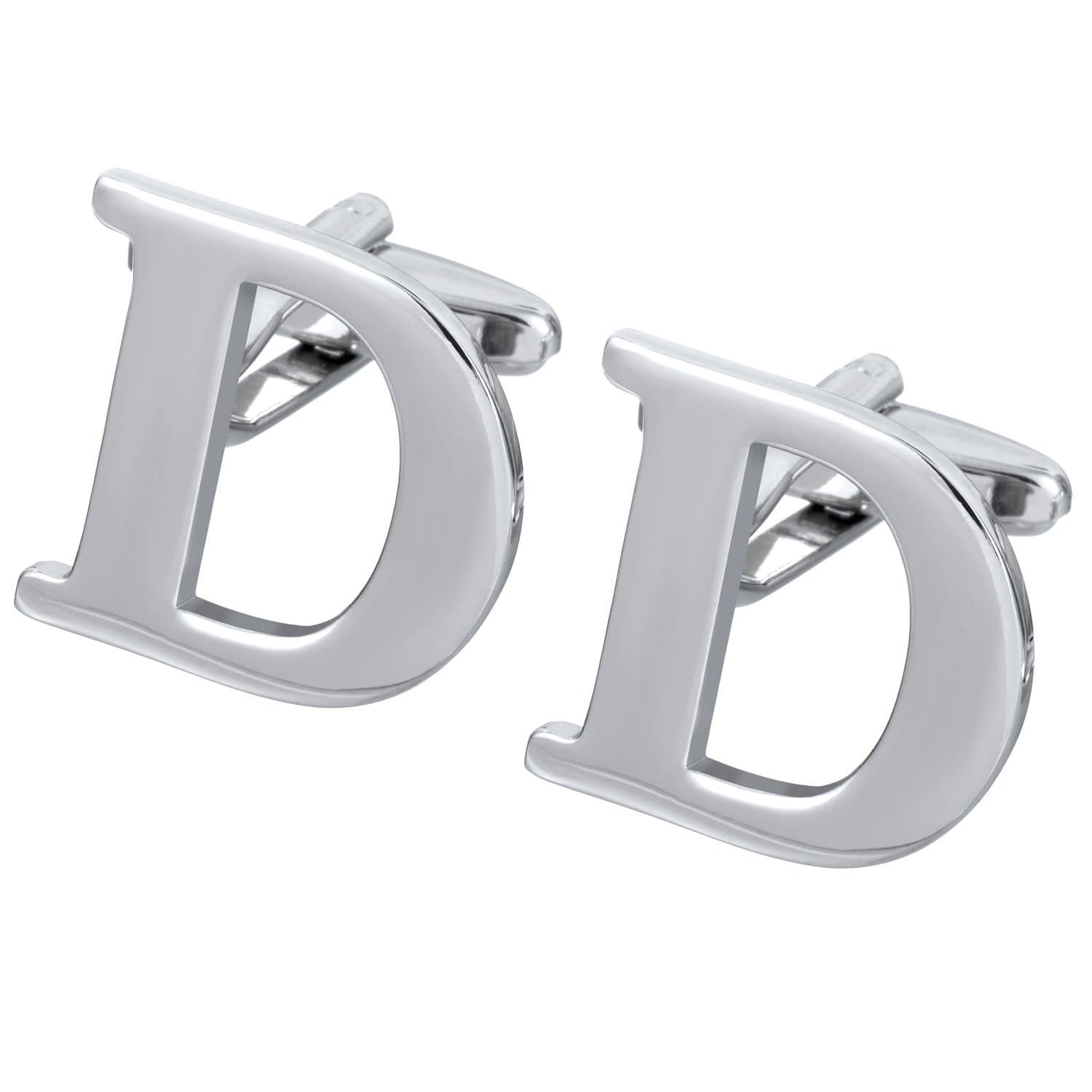 Men's Alphabet Cufflinks 1 Pair with Gift Box