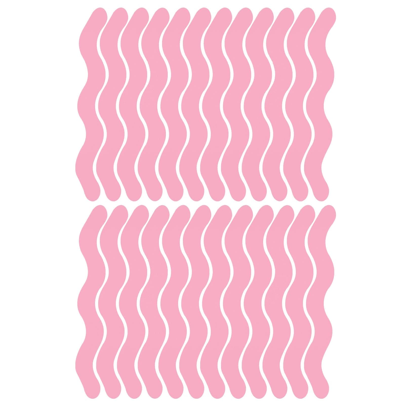 JasPond 24 PCS Non-Slip Strip Stickers, Type S Bath Anti Slip Stickers, Bath Stickers Non Slip, Safety Bath Tub Shower Stickers for Bathroom Floor, Swimming Pool, Stairs (Pink)