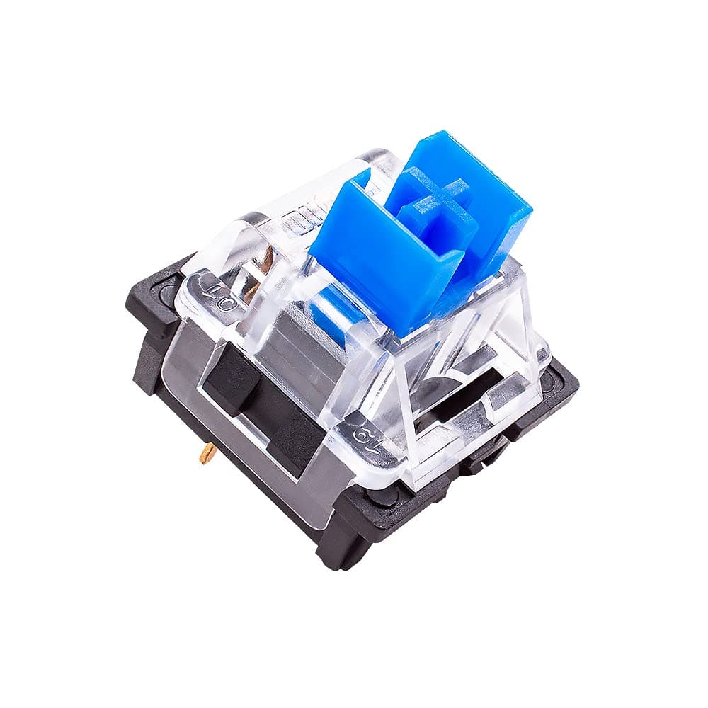 OUTEMU (Gaote) Keyboard Switches, Pack 65 DIY Replaceable Gateron&Cherry MX Equivalent Switches for Mechanical Gaming Keyboard - Clicky Tactile, Blue