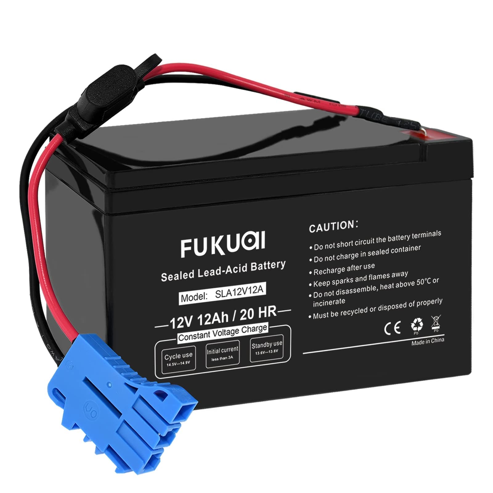 Replacement Compatible with Peg Perego 12 Volt 12Ah Rechargeable Battery for Ride-On Toys