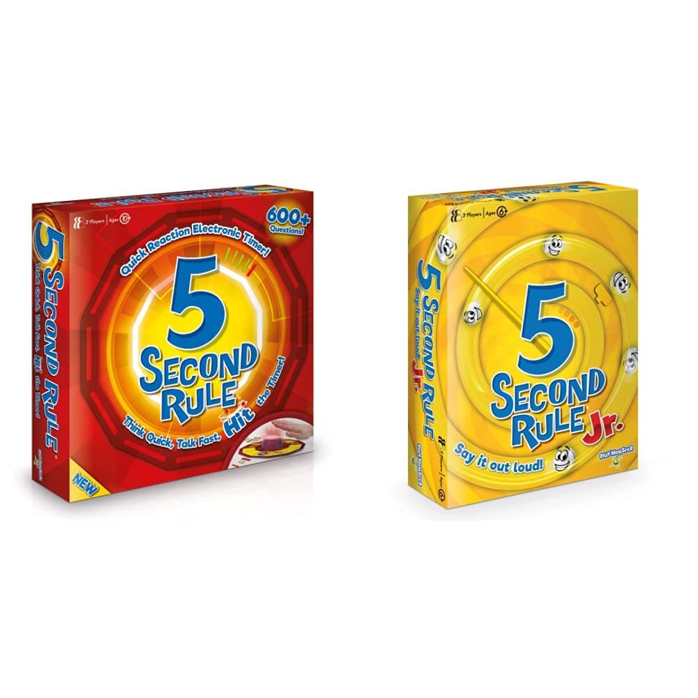 PlayMonster 5 Second Rule GF001 Card Game, Multi & 5 Second Rule Junior Family Game, GF002