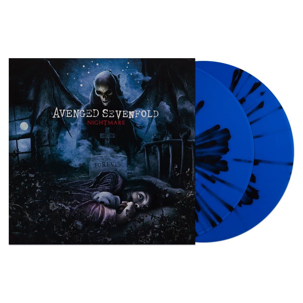 Nightmare Blue & Black Splatter Vinyl
