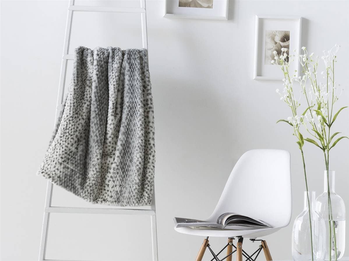 Antilo Home.- Throw Plaid Baldi Grey 130 x 170 cm