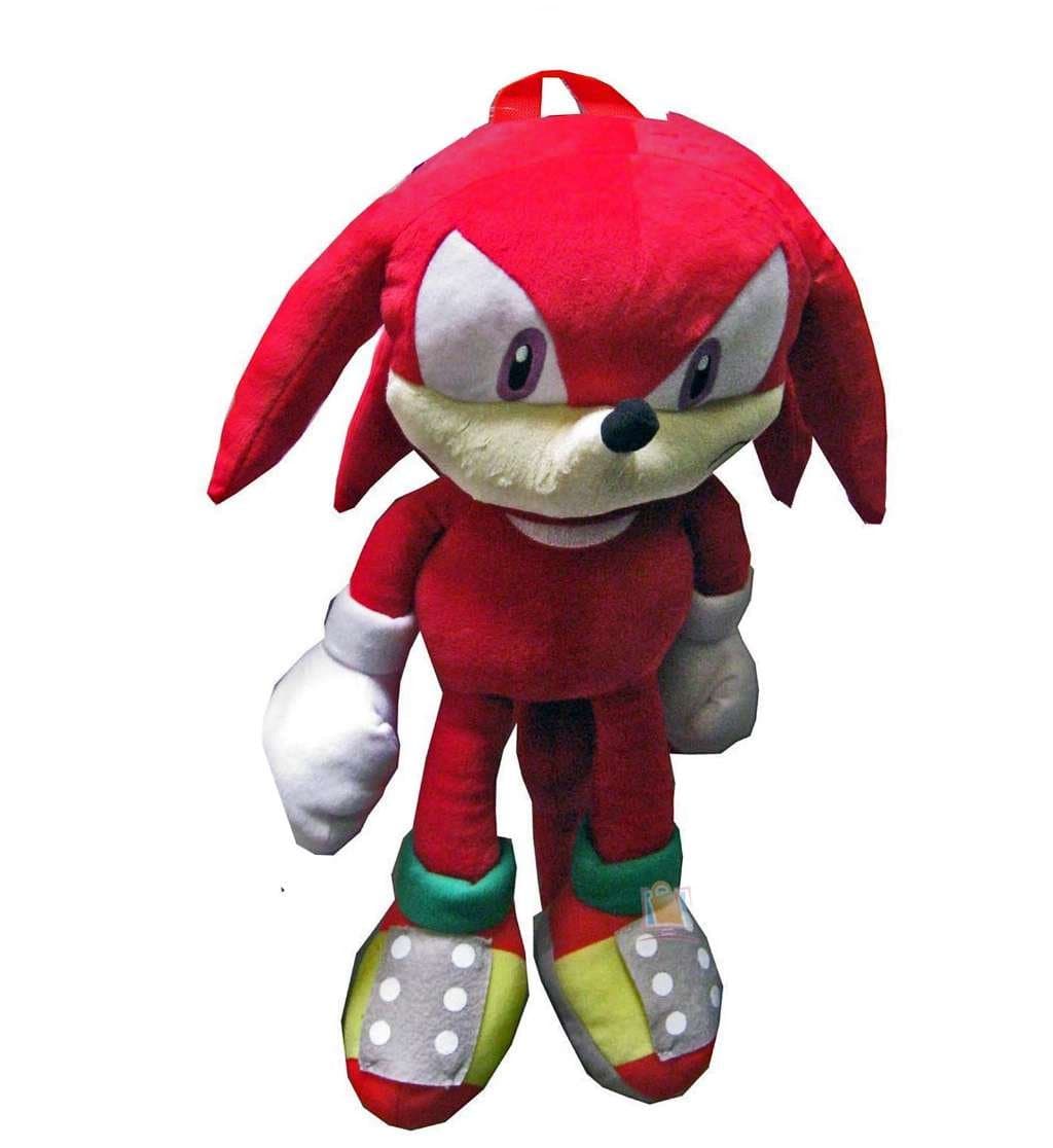 Plush Backpack - Sonic The Hedgehog - Knuckles Soft Doll 18" New Toys sh12299
