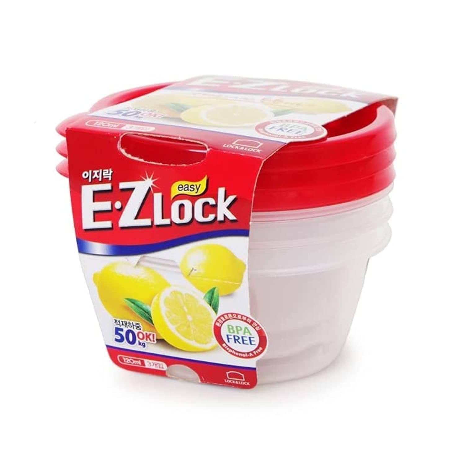 LocknLock Lock & Lock 3-Piece Ezlock Round Container - 120 ml