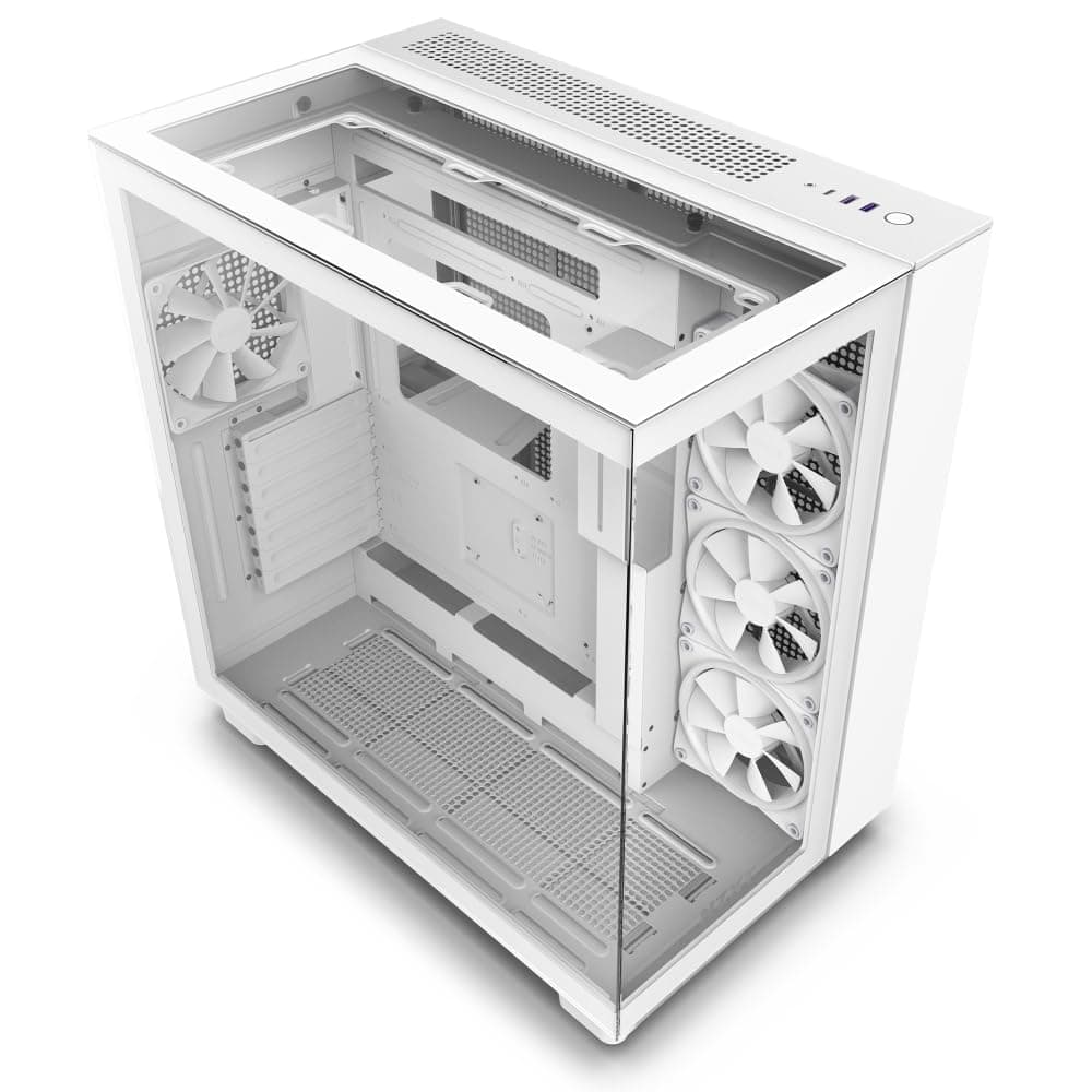 H9 Elite 2-Layer Mid Tower PC Case, Tempered Glass Model [White] CM-H91EW-01 CS8577