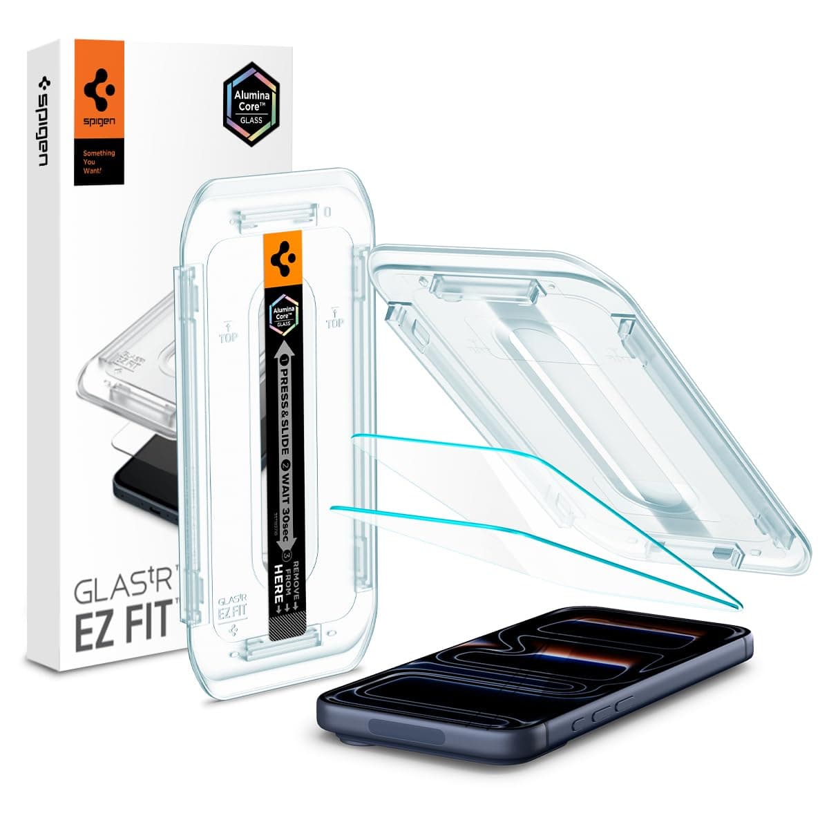 Spigen EZ Fit Tempered Glass Screen Protector Guard For iPhone 17/17 Pro / 16 Pro [2 Pack]