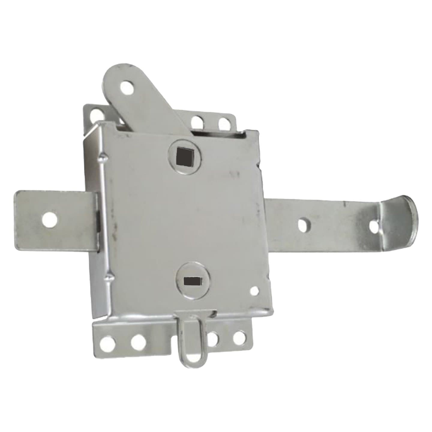 Ideal Security Garage Door Side Lock with Spring-Loaded Bolt