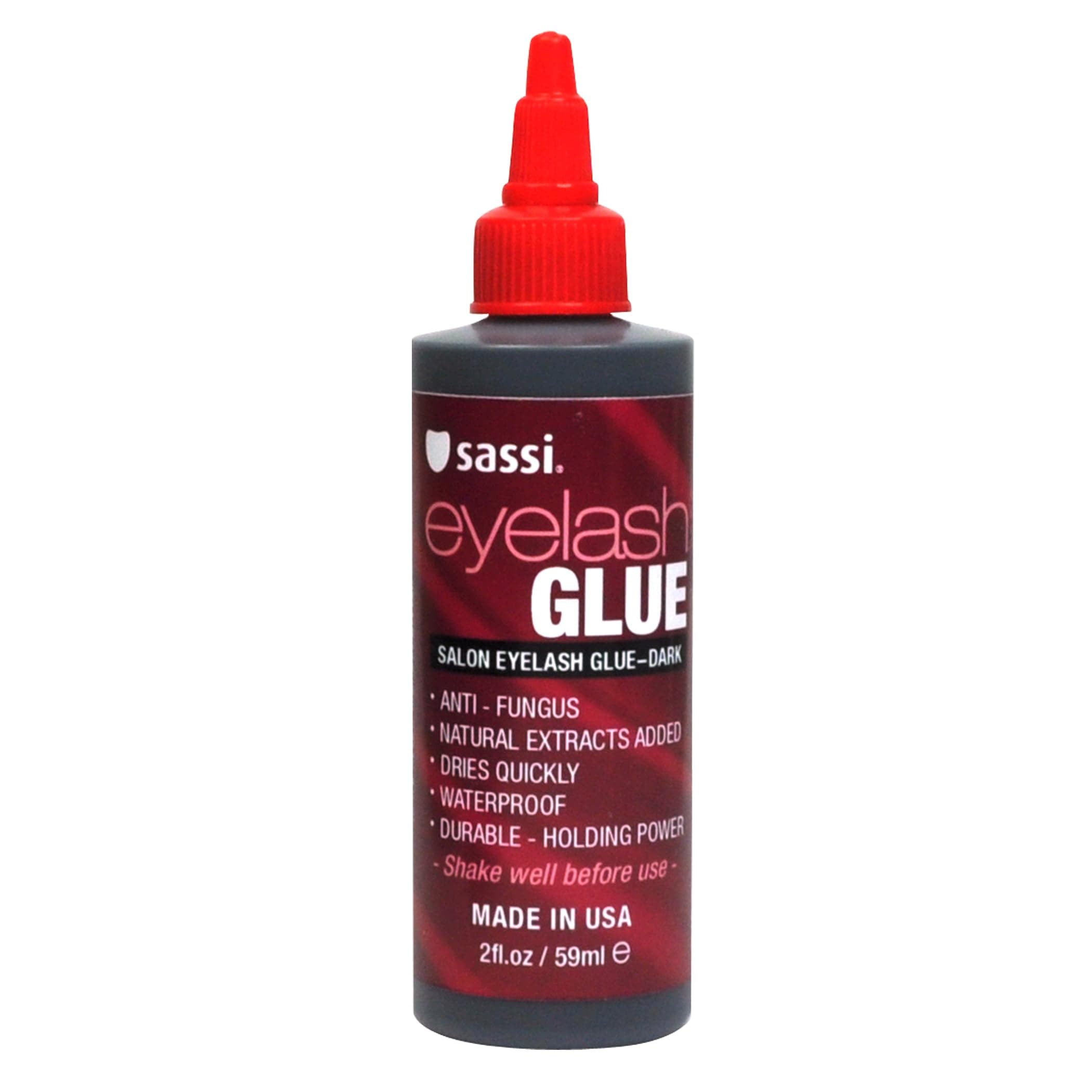 Sassi Salon Eyelash Glue, Dark, 2 oz Bottle by Sassi