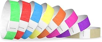Tyvek Wristbands 8 Color Variety Pack - 1,600 Count ¾” x 10”- Waterproof Recyclable Comfortable Tear Resistant Paper Bracelets Wrist Bands for Events Concert Festival Admission Party