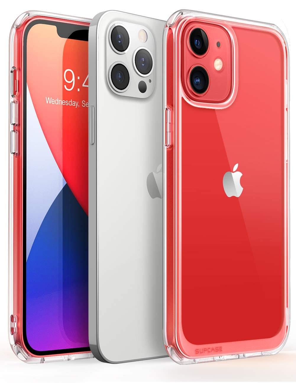 SupCase Unicorn Beetle Style Series Case Designed for iPhone 12 (2020) / iPhone 12 Pro (2020) 6.1 Inch, Premium Hybrid Protective Clear Case (Clear)