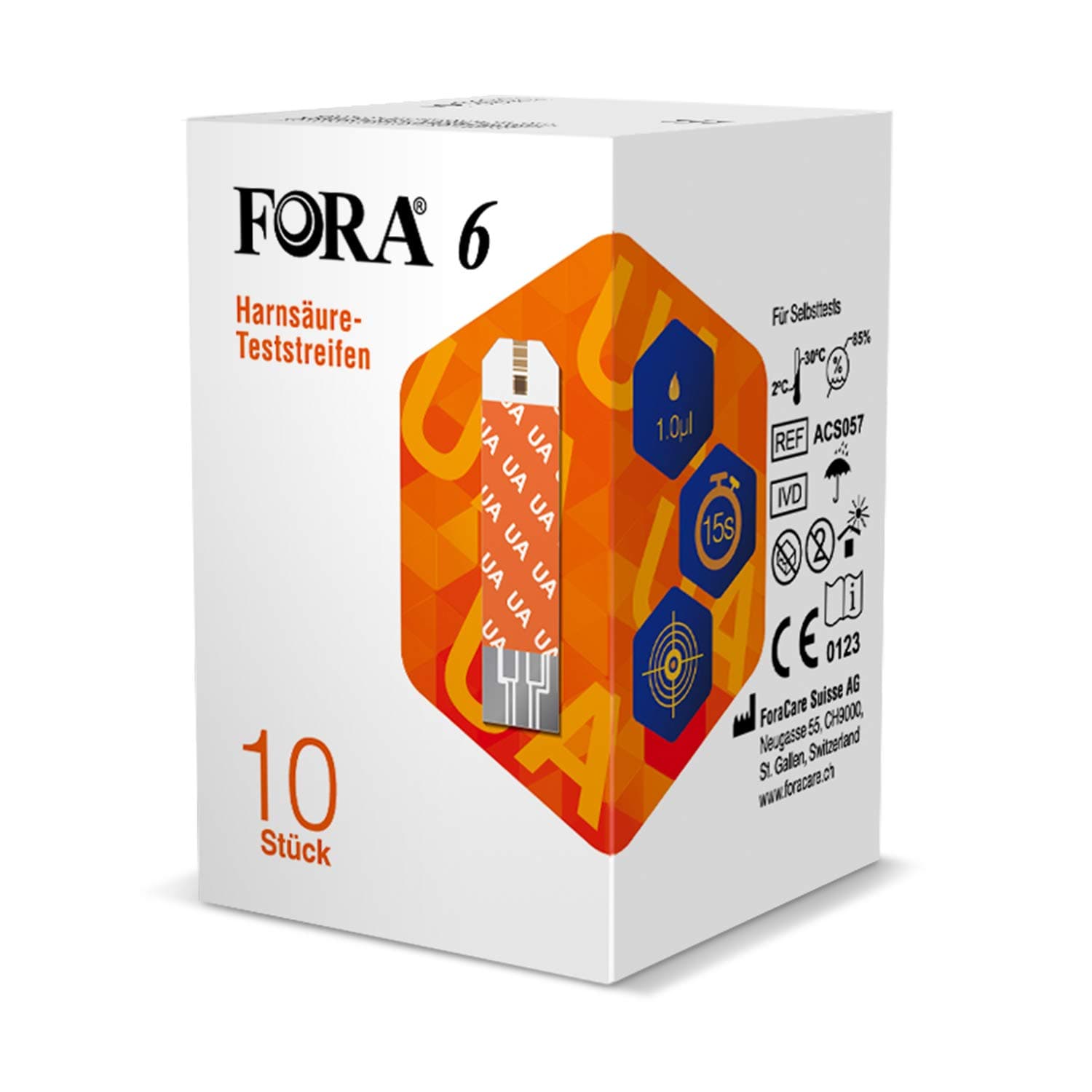 FORA UA test strips / 10 pieces x 1